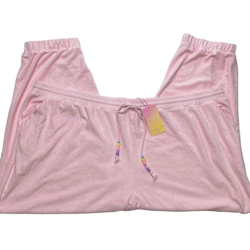 Stoney Clover Lane x Target Pink Cropped Terry‎ Jogger Sz 4X NEW